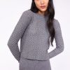 Women PISTACHE Tops | Pistache- Braided Knit Sweater