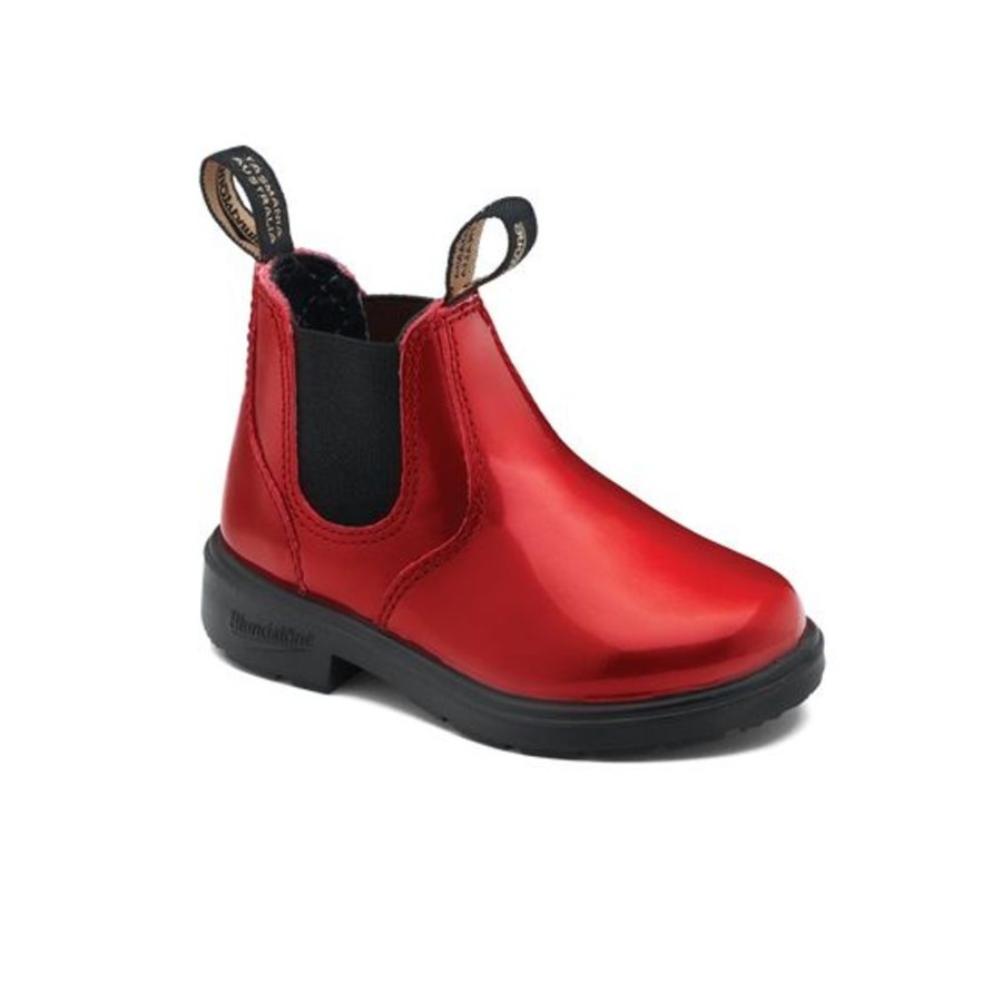 Kid BLUNDSTONE Casual Footwear | Blundstone- Kids 2253 Boot Red Patent