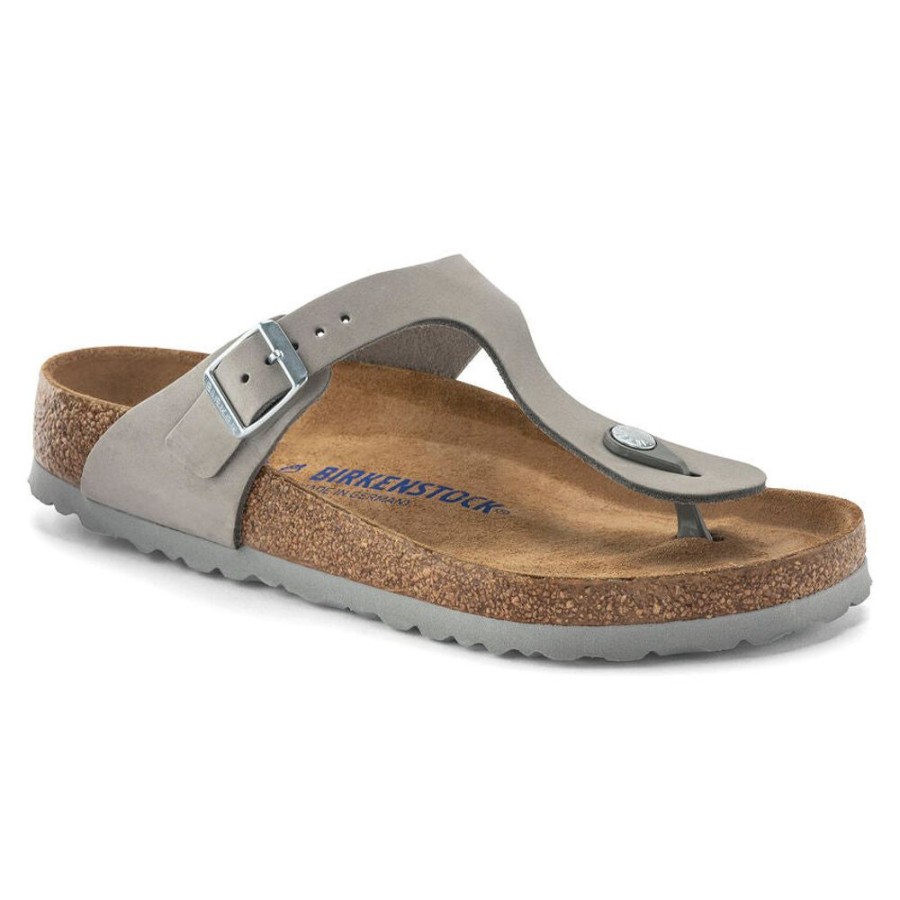 Women BIRKENSTOCK Casual Footwear | Birkenstock- Women'S Gizeh Sfb Sandal Dove Gray