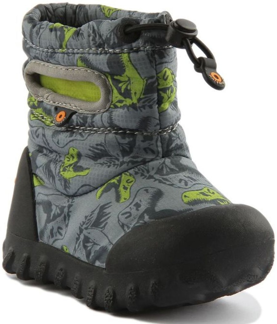 Kid BOGS Winter Boots | Bogs- Little Kids Bmoc Snow Cool Winter Boot Grey