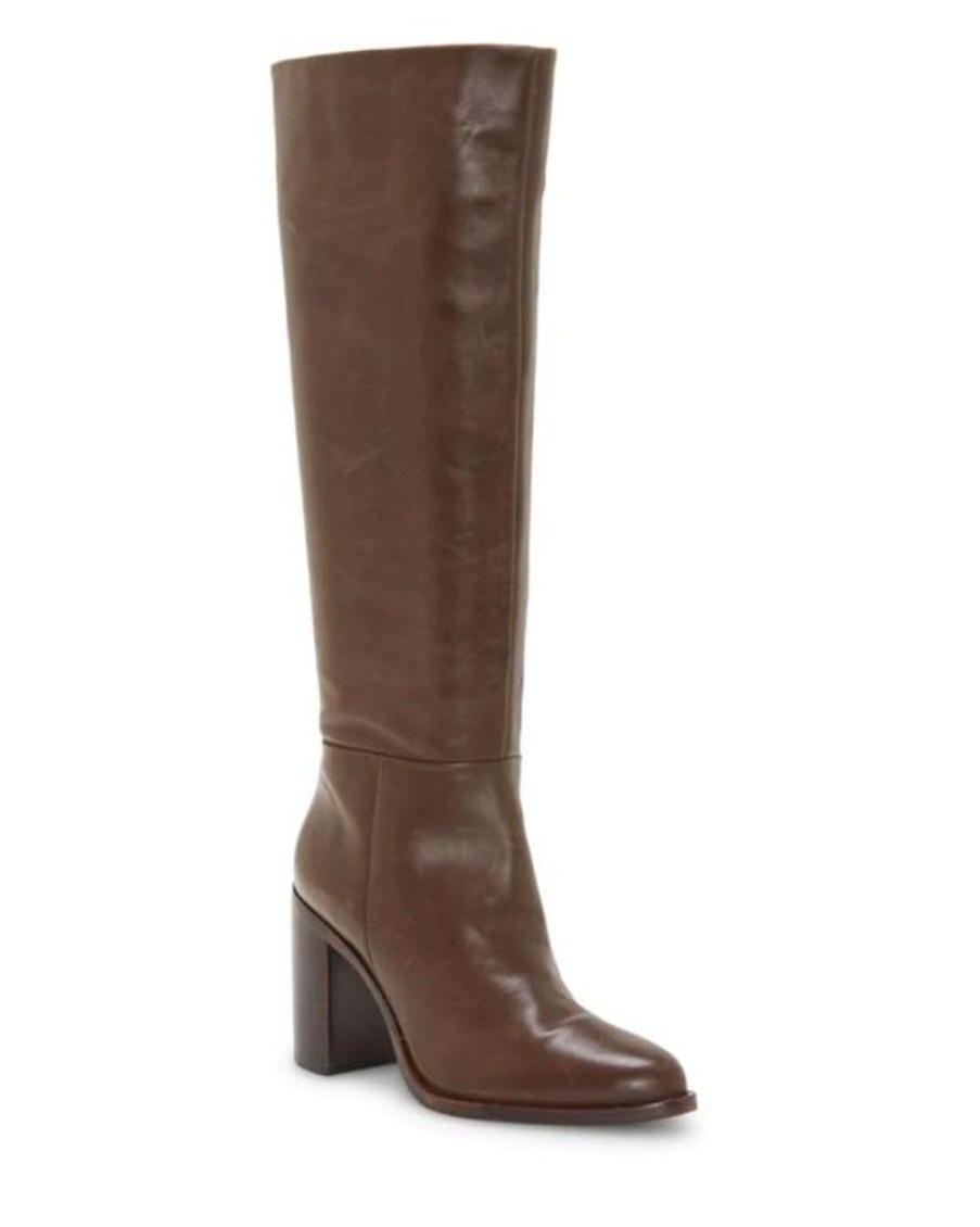 Women VINCE CAMUTO Casual Footwear | Vince Camuto- Women'S Parnela Dress Boot Dk Chocolate