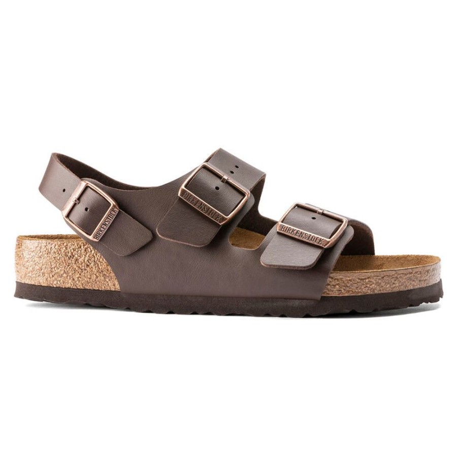 Women BIRKENSTOCK Sandals | Birkenstock- Women'S Milano Birko-Flor Sandal Brown