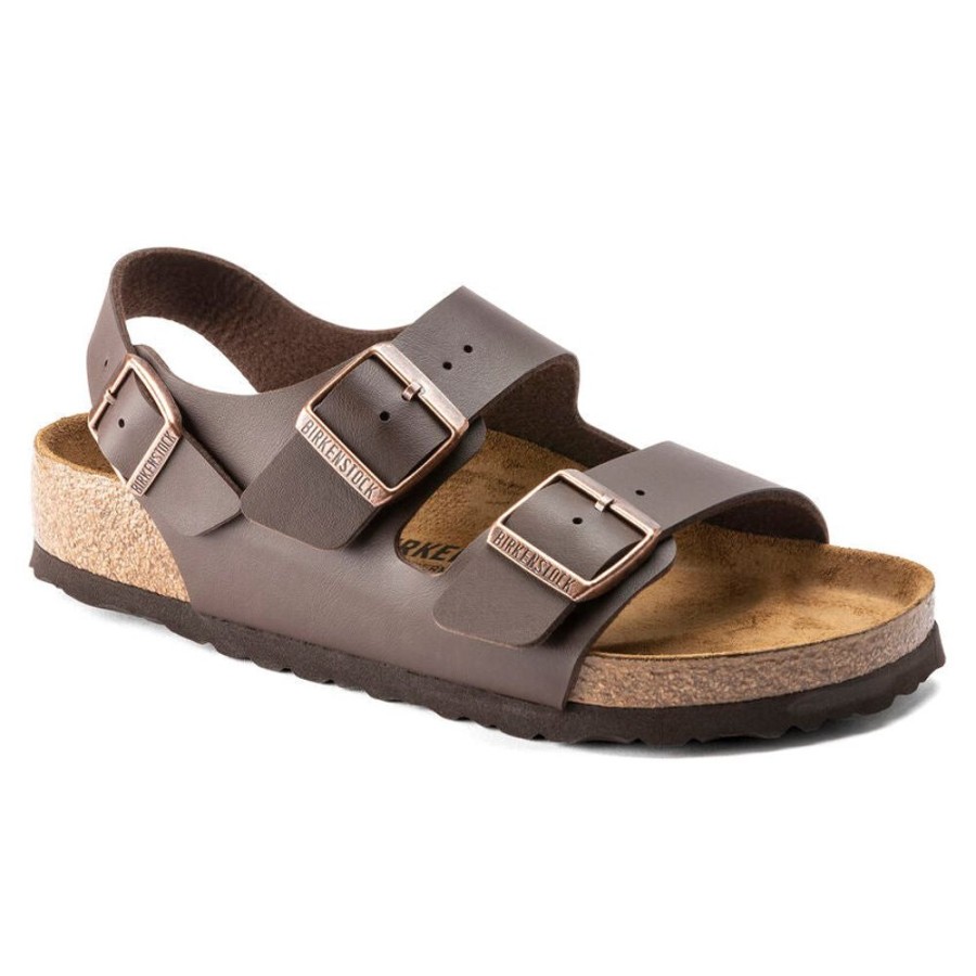 Women BIRKENSTOCK Sandals | Birkenstock- Women'S Milano Birko-Flor Sandal Brown