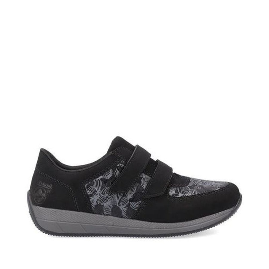 Women RIEKER Sneakers | Rieker- Ladies N1168-00 Shoe Black