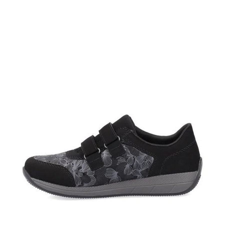 Women RIEKER Sneakers | Rieker- Ladies N1168-00 Shoe Black