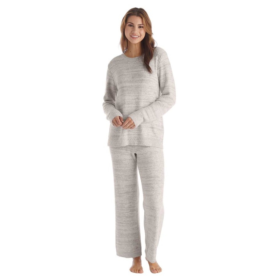 Women SOFTIES Sleepwear & Lounge | Softies- Ma Shmallow C Ew Neck Lounge Set