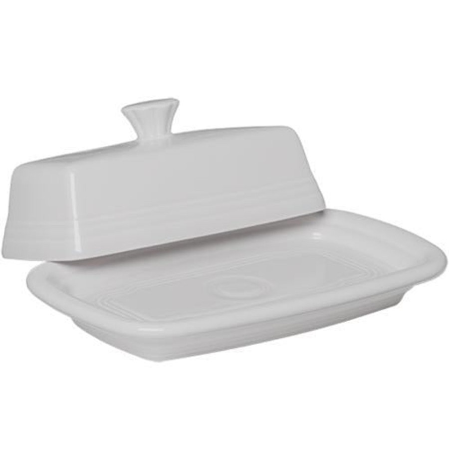 Cottage Kitchen FIESTA Bakeware | Fiesta-Extra Large Butter Dish White