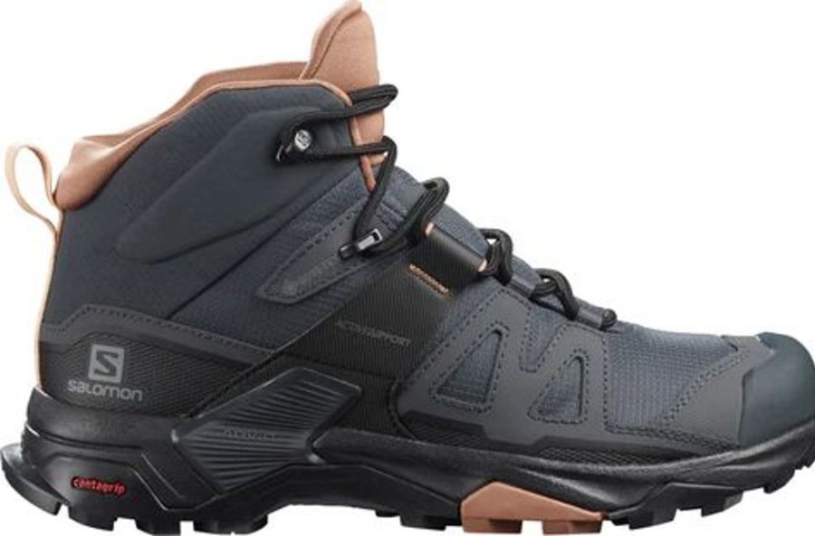 Women SALOMON Athletic Footwear | Salomon- Women'S X Ultra 4 Mid Gt Athletic Shoe Ebony-Mocha