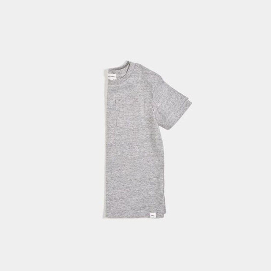 Kid MILES THE LABEL Tops | Miles The Label- Kids Miles Basic T-Shirt Lt Heather Grey