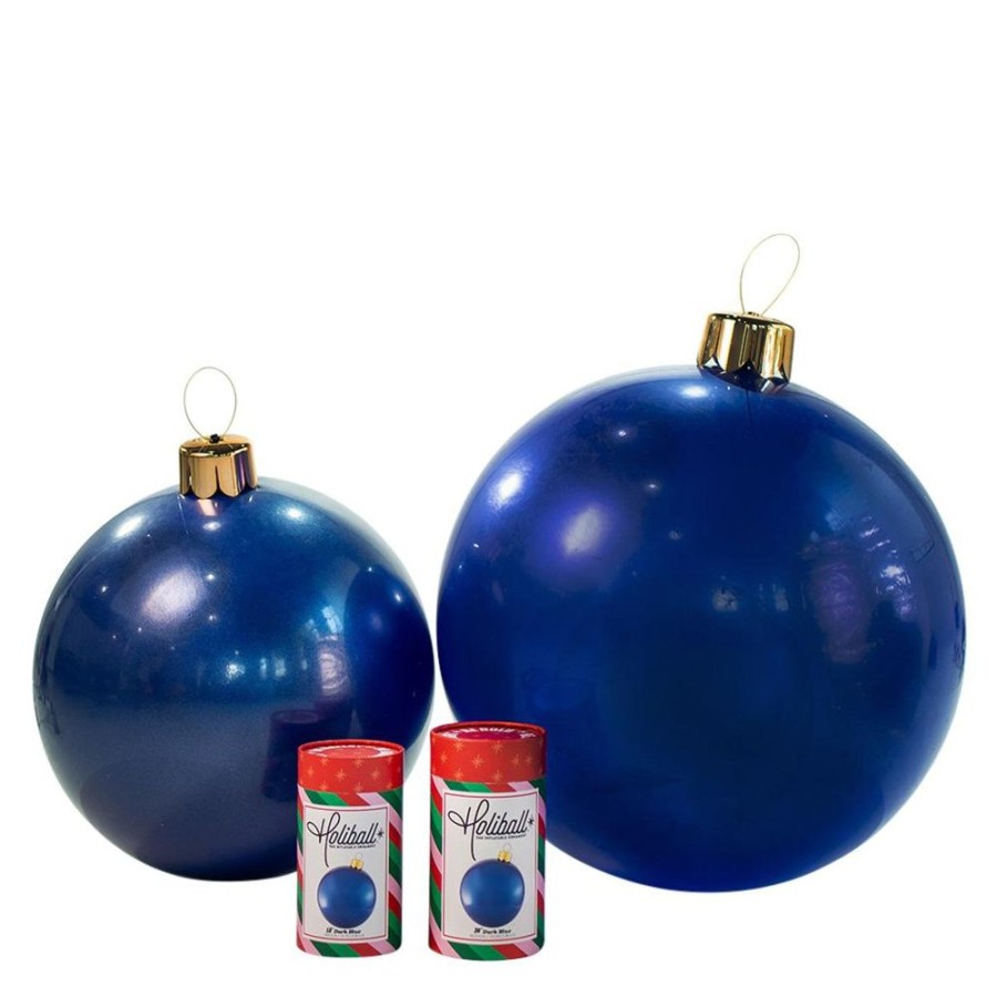 Cottage Kitchen HOLIBALL Ornaments | Holiball- 18" Dark Blue Inflatable Ball