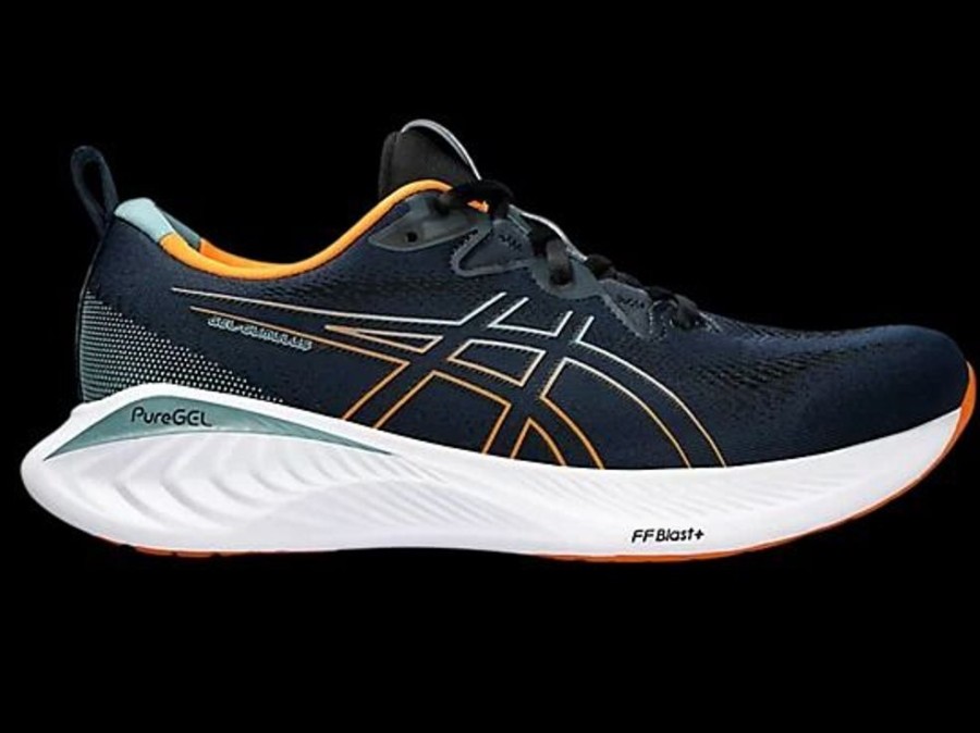 Men ASICS Athletic Footwear | Asics- Men'S Gel Cumulus 25 Athletic Shoe Frenchblue-Orange