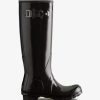 Women HUNTER Casual Footwear | Hunter- Ladies Original Tall Gloss Boot Black