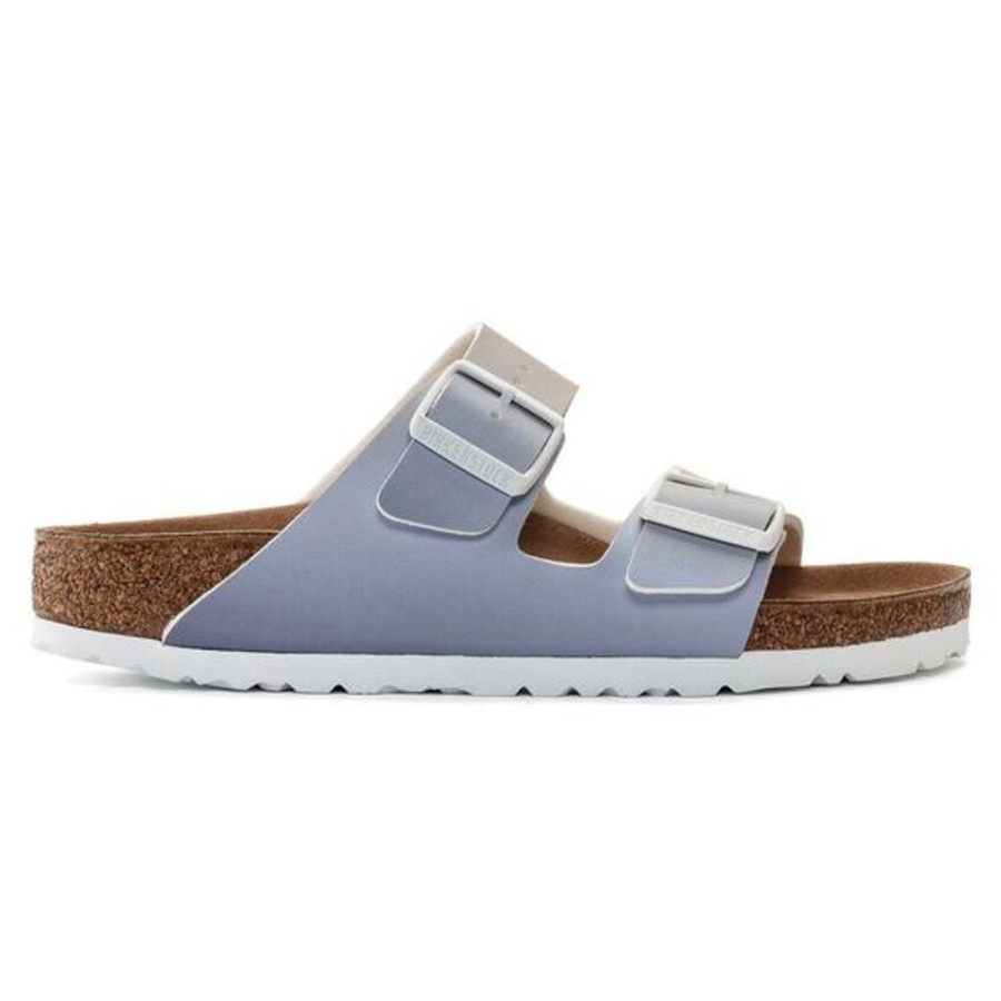 Women BIRKENSTOCK Sandals | Birkenstock- Women'S Arizona Ombre Birko-Flor Sandal Purple Fog-Apricot