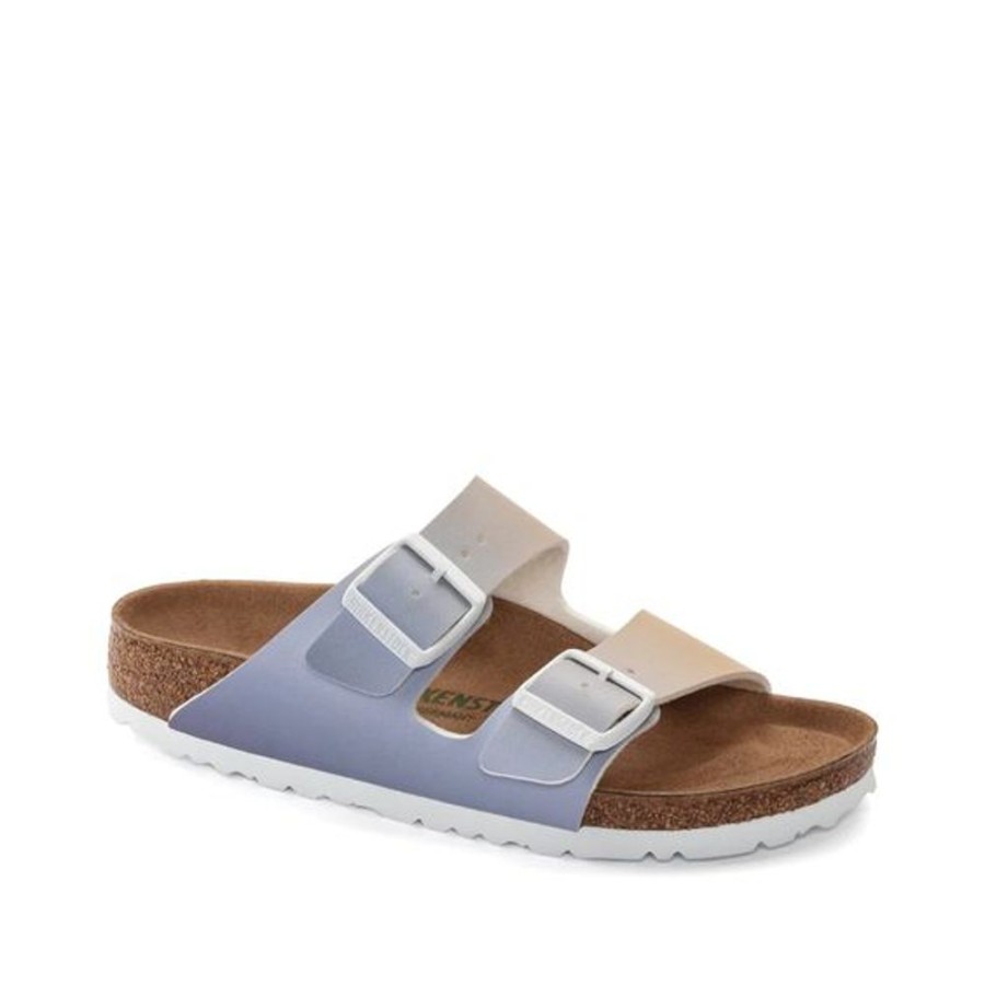 Women BIRKENSTOCK Sandals | Birkenstock- Women'S Arizona Ombre Birko-Flor Sandal Purple Fog-Apricot