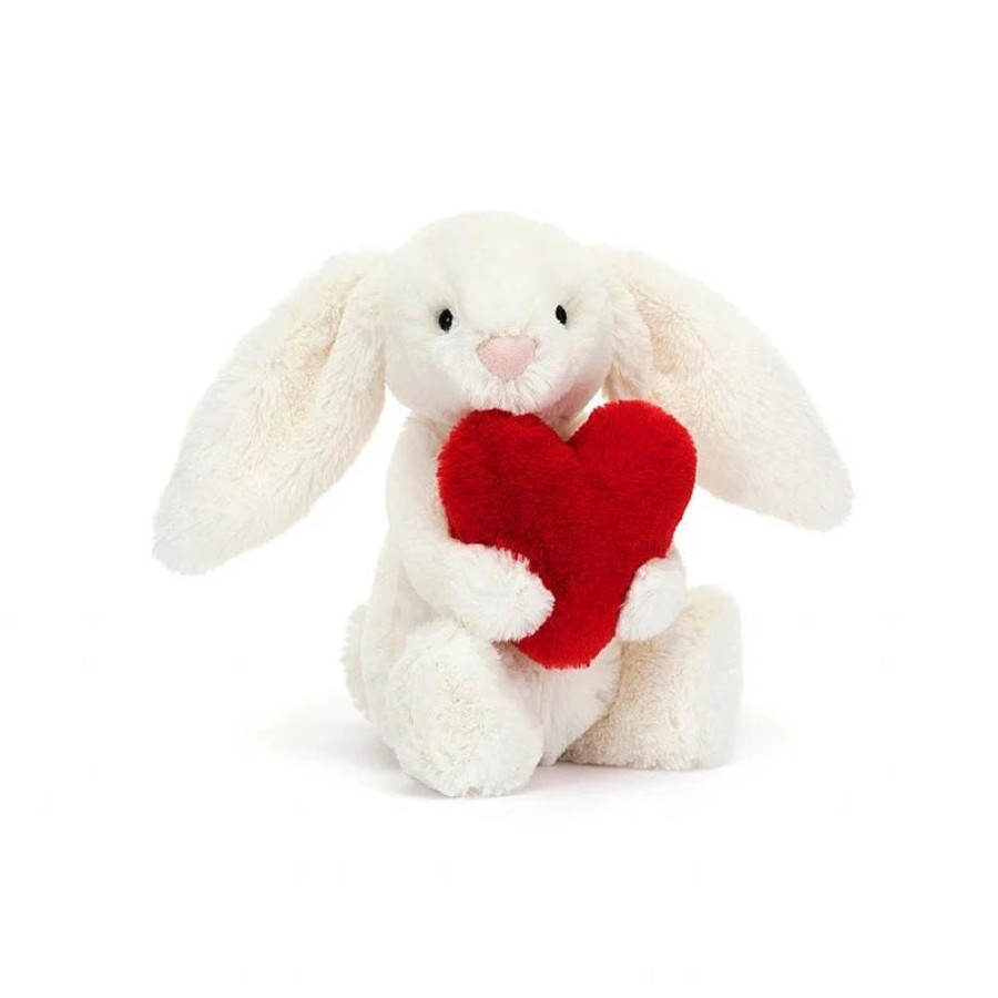 Kid JELLYCAT Toys | Jellycat- Bashful Red Love Heart Bunny