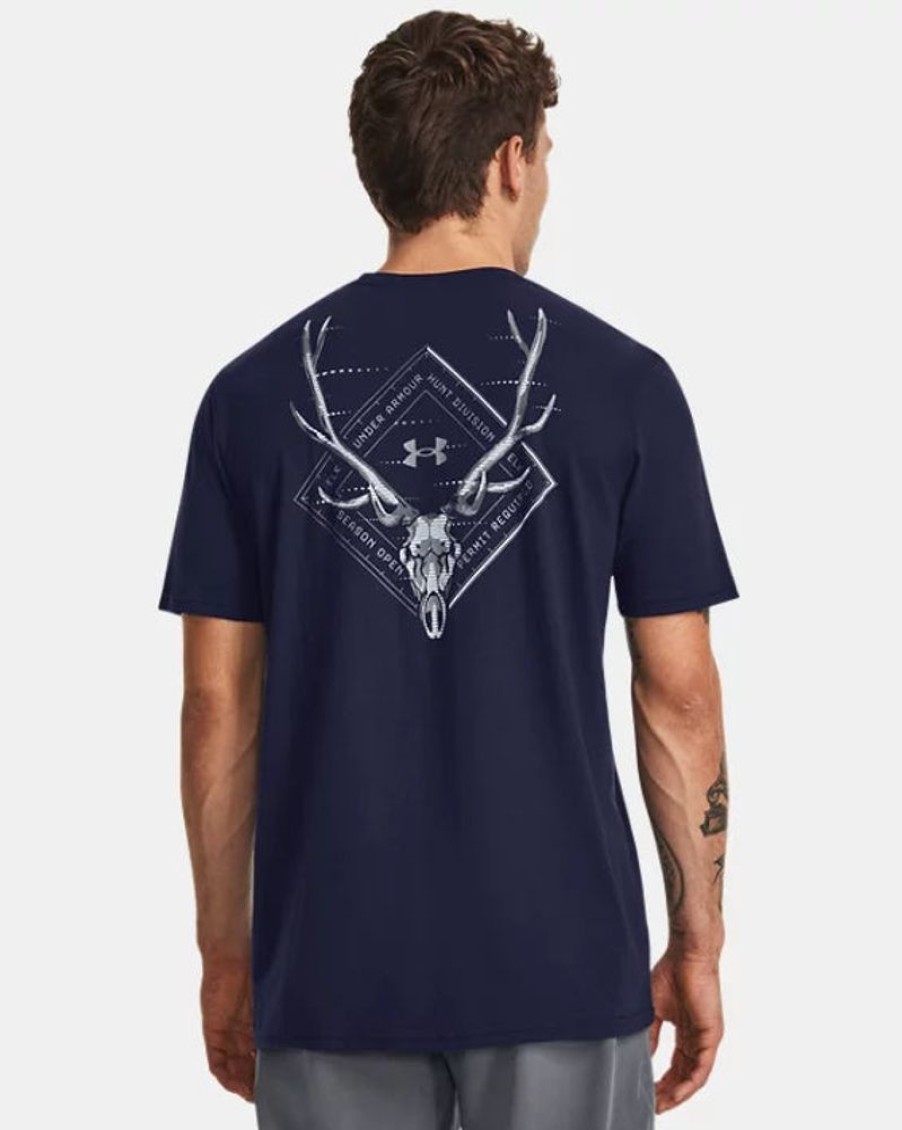 Men UNDER ARMOUR Tops | Under Armour- Men'S Ua Hunt Elk Short Sleeve Navy