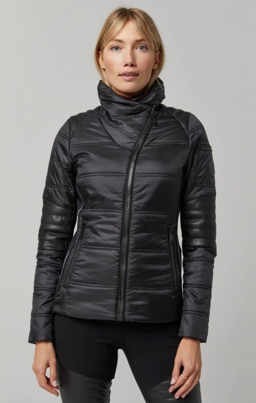 Women ALPNROCK Coats & Jackets | Alp N Rock- Machina Moto Jacket Black