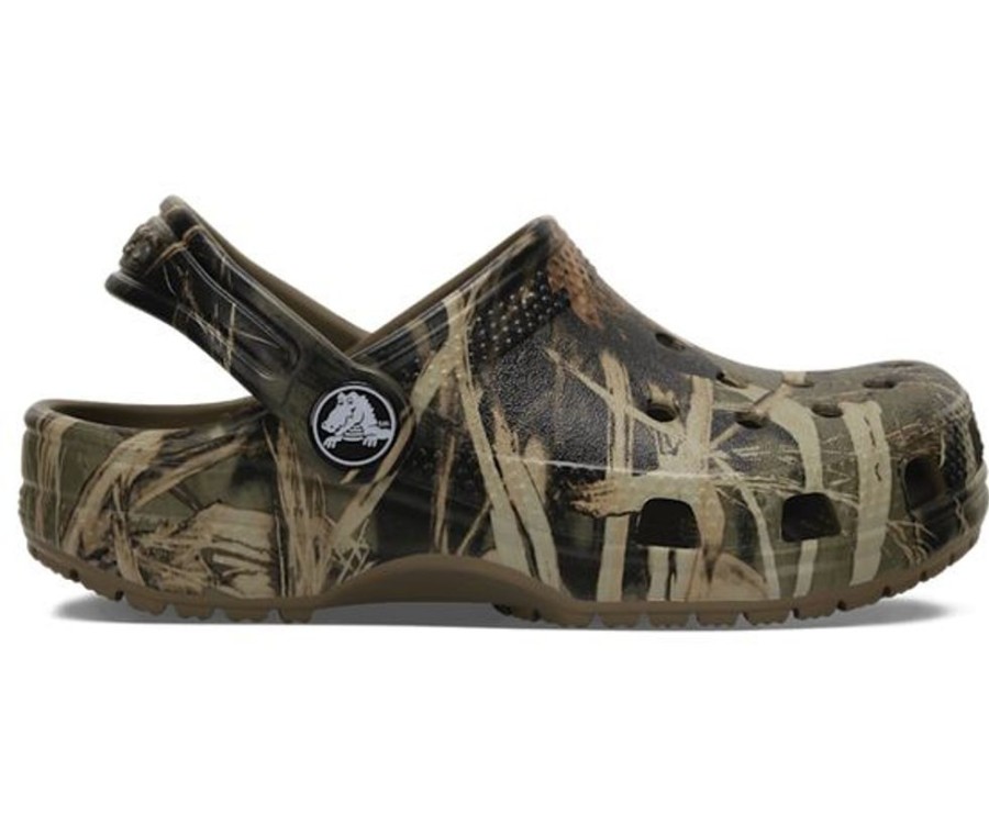 Kid CROCS Casual Footwear | Crocs- Kids Realtree Clog Khaki