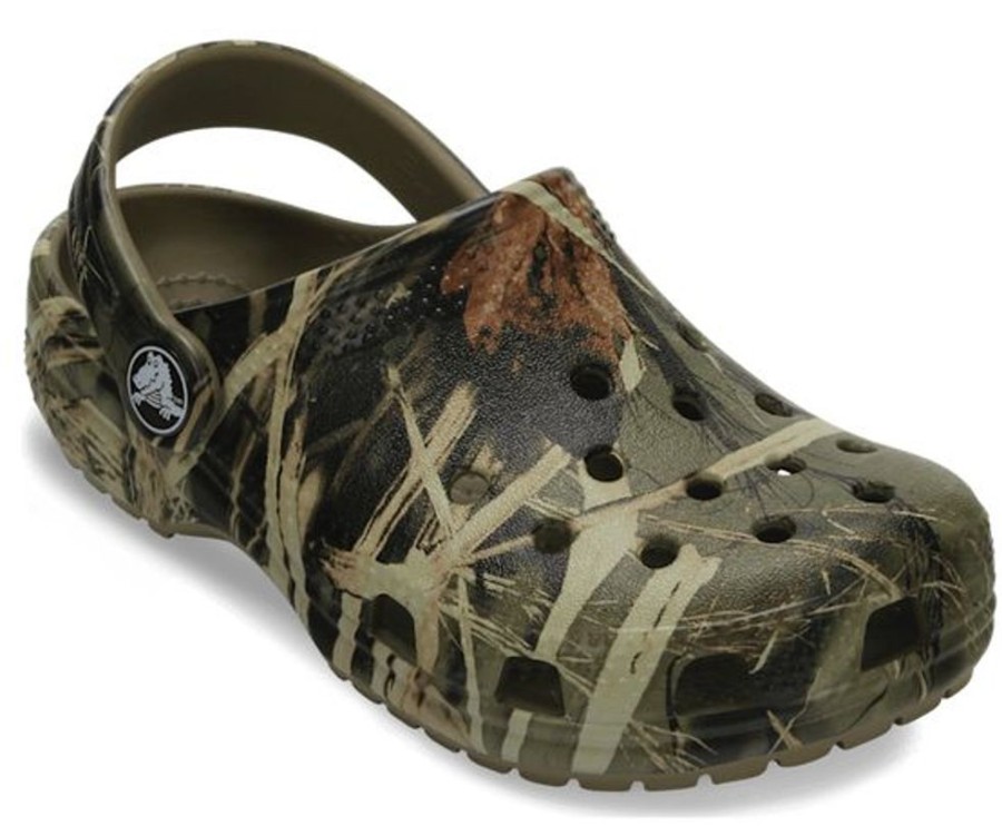 Kid CROCS Casual Footwear | Crocs- Kids Realtree Clog Khaki