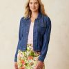 Women TOMMY BAHAMA Coats & Jackets | Tommy Bahama- Chambray O'Lei Jacket Midnight