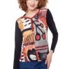 Women CARRE NOIR Tops | Carre Noir- Knit Top 6508 Multi