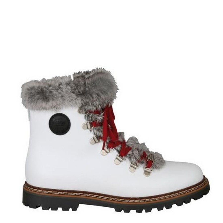 Women AMMANN Casual Footwear | Ammann- Women'S Winter Splugen Boot White Leather