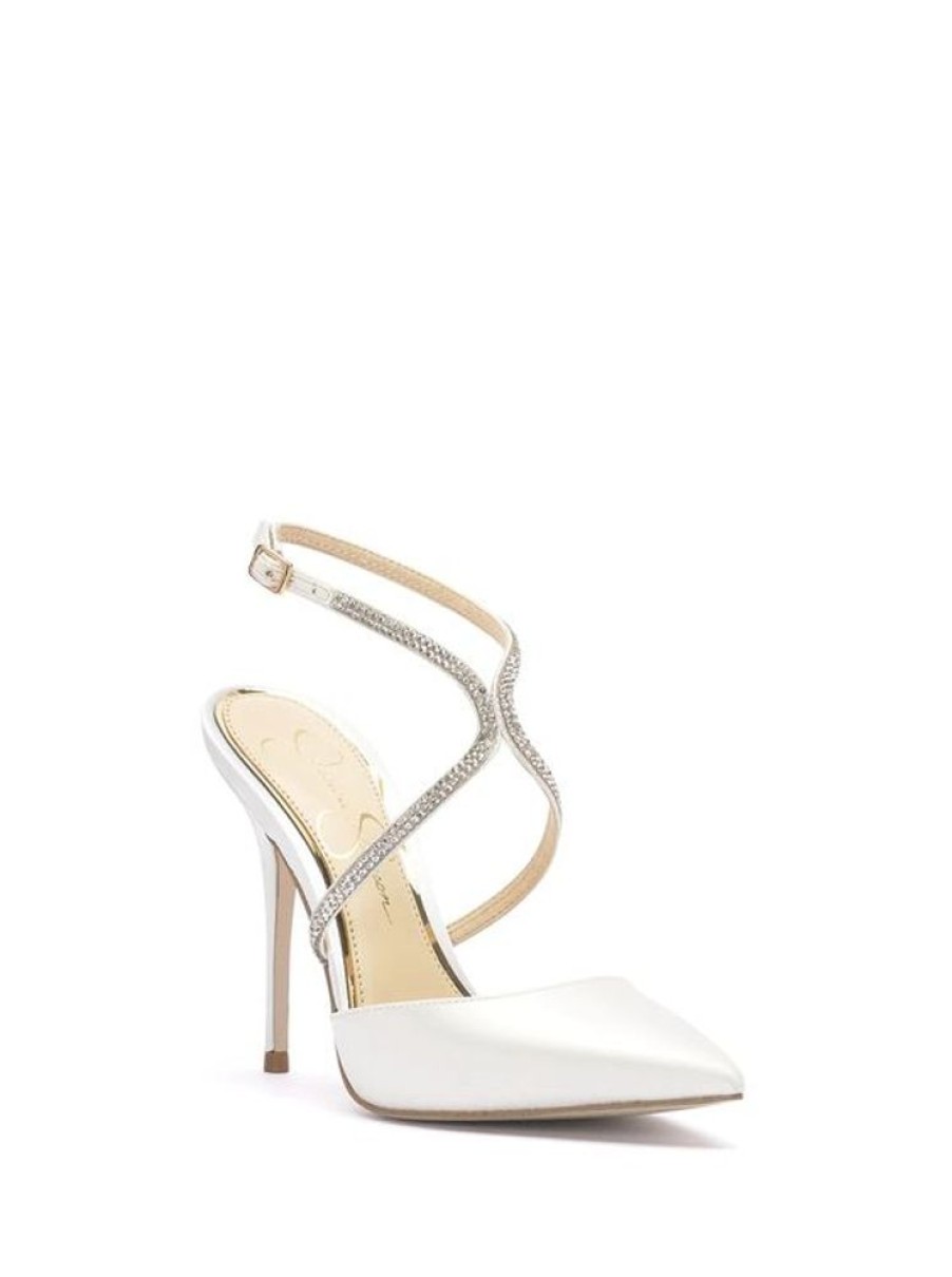 Women JESSICA SIMPSON Dress Shoes | Jessica Simpson- Women'S Weyemia Dress Shoe White