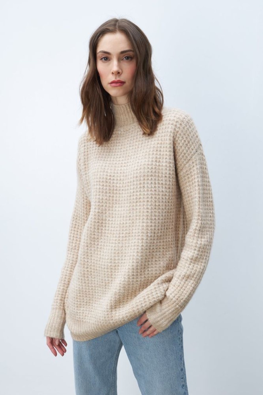 Women LINE Tops | Line- Ladies Thalia Sweater Limestone