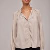 Women BELLA DAHL Tops | Bella Dahl- Women'S Full Sleeve Raglan Button Down High Desert