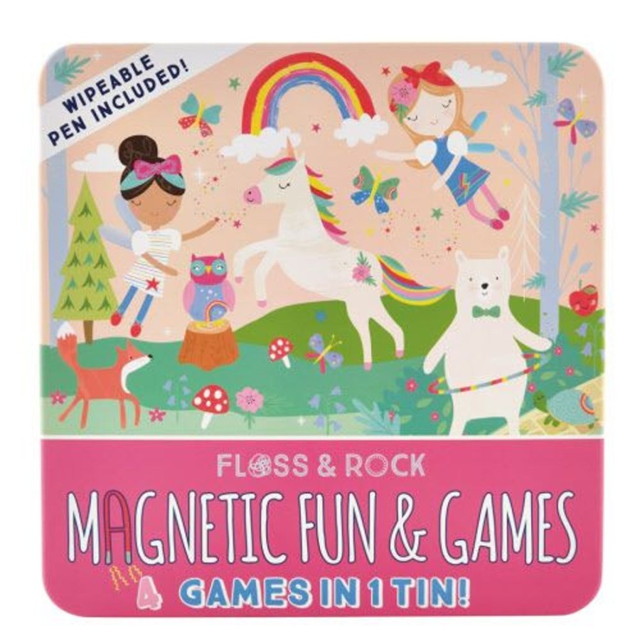 Kid FLOSS & ROCK Toys | Floss & Rock- Rainbow Fairy Magnetic Fun & Games