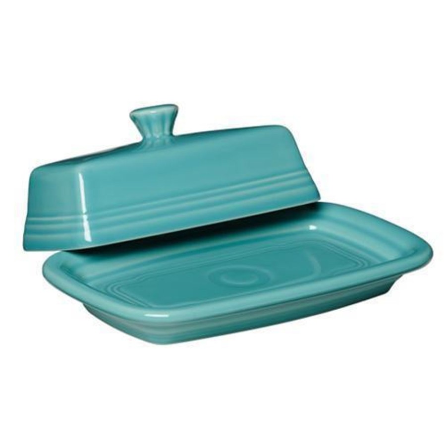 Cottage Kitchen FIESTA Kitchenware | Fiesta-Turquoise Xl Butter Dish