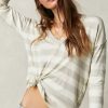 Women FREE PEOPLE Tops | Free People- Sail Away Shirt Natural