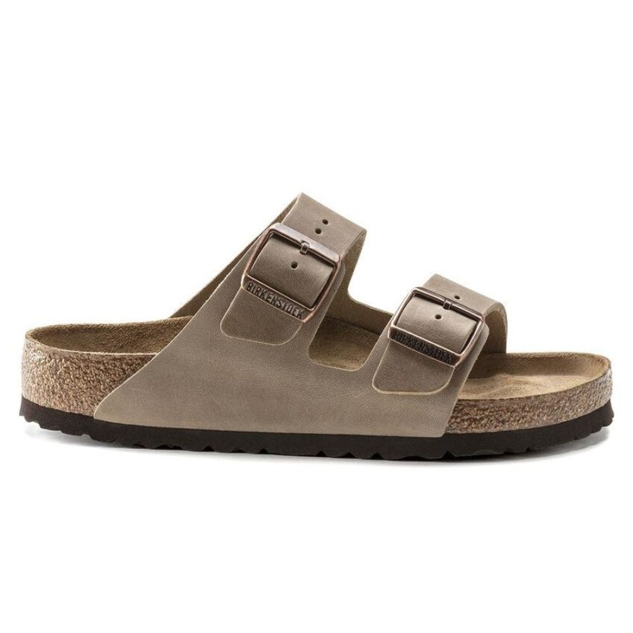 Men BIRKENSTOCK Sandals | Birkenstock- Arizona Soft Footbed Oiled Leather Sandal Tobacco