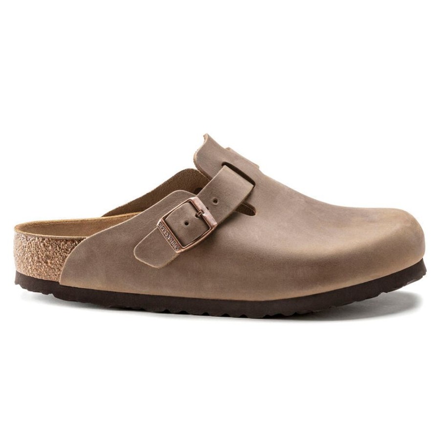 Men BIRKENSTOCK Casual Footwear | Birkenstock- Men'S Boston Oiled Leather Shoe Brown