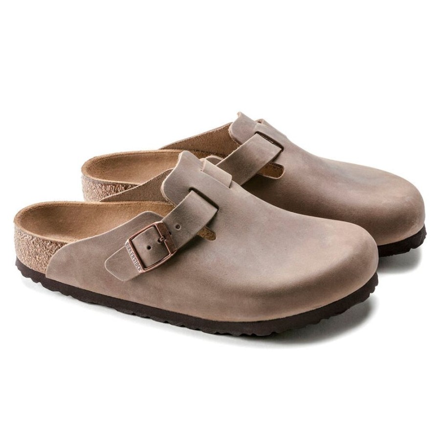 Men BIRKENSTOCK Casual Footwear | Birkenstock- Men'S Boston Oiled Leather Shoe Brown