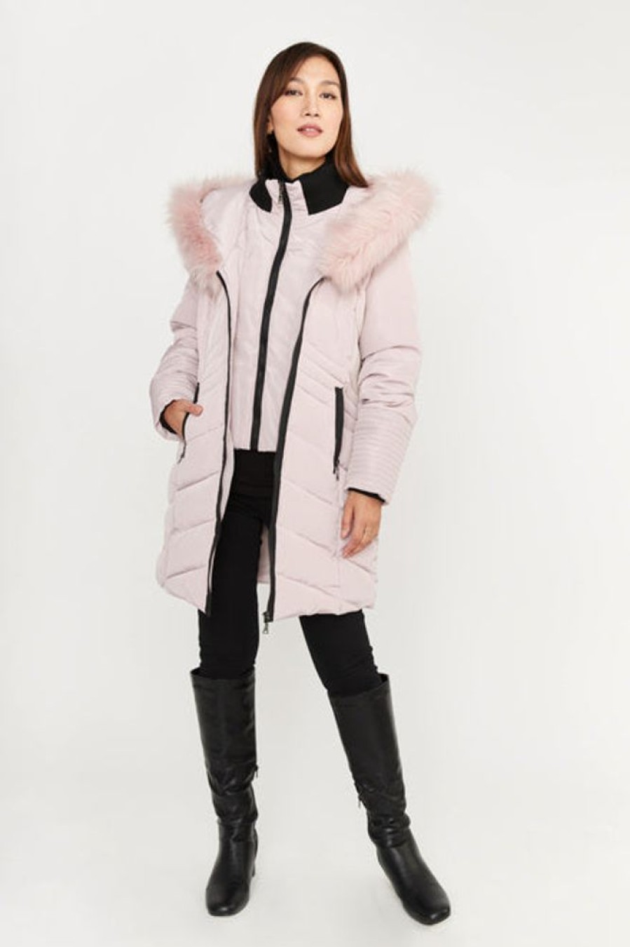 Women FRANK LYMAN Coats & Jackets | Frank Lyman- Women'S Coat 233835U Pink