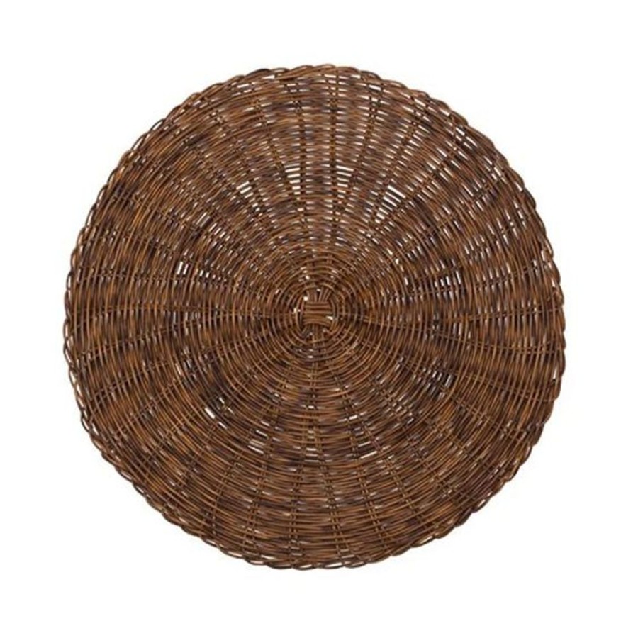 Cottage Kitchen HARMAN Decor | Harman- Huntington Woven Round Placemat