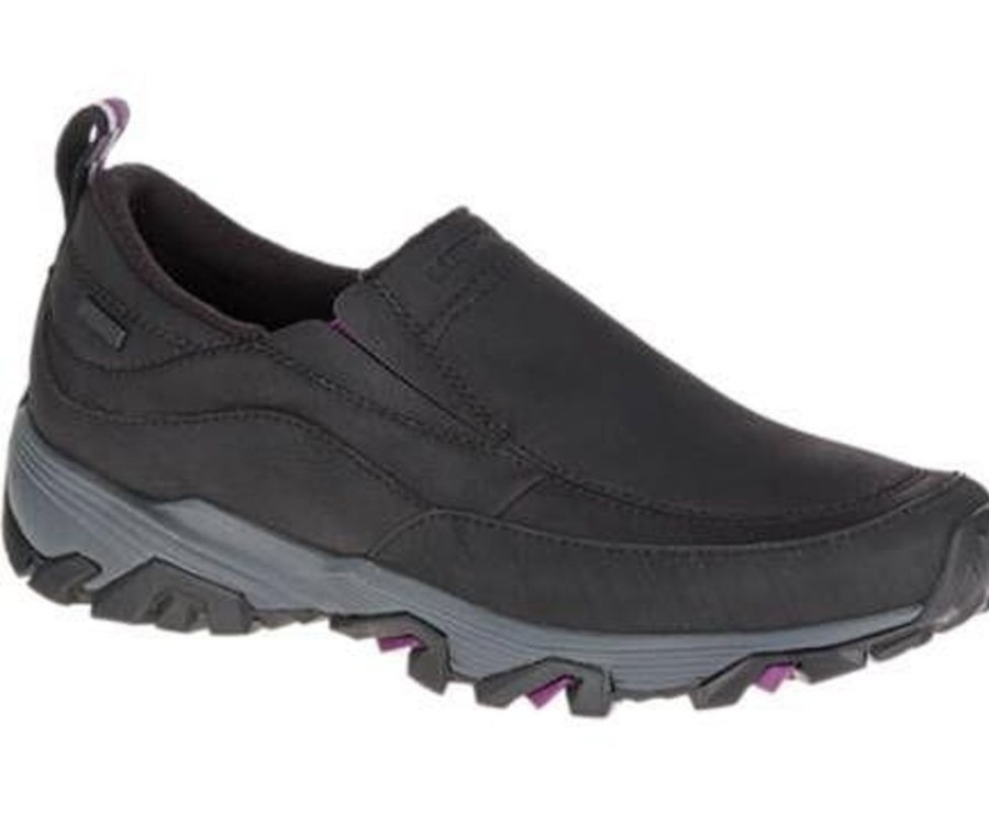 Women MERRELL Winter Boots | Merrell- Women'S Coldpack Ice + Moc Winter Shoe Black