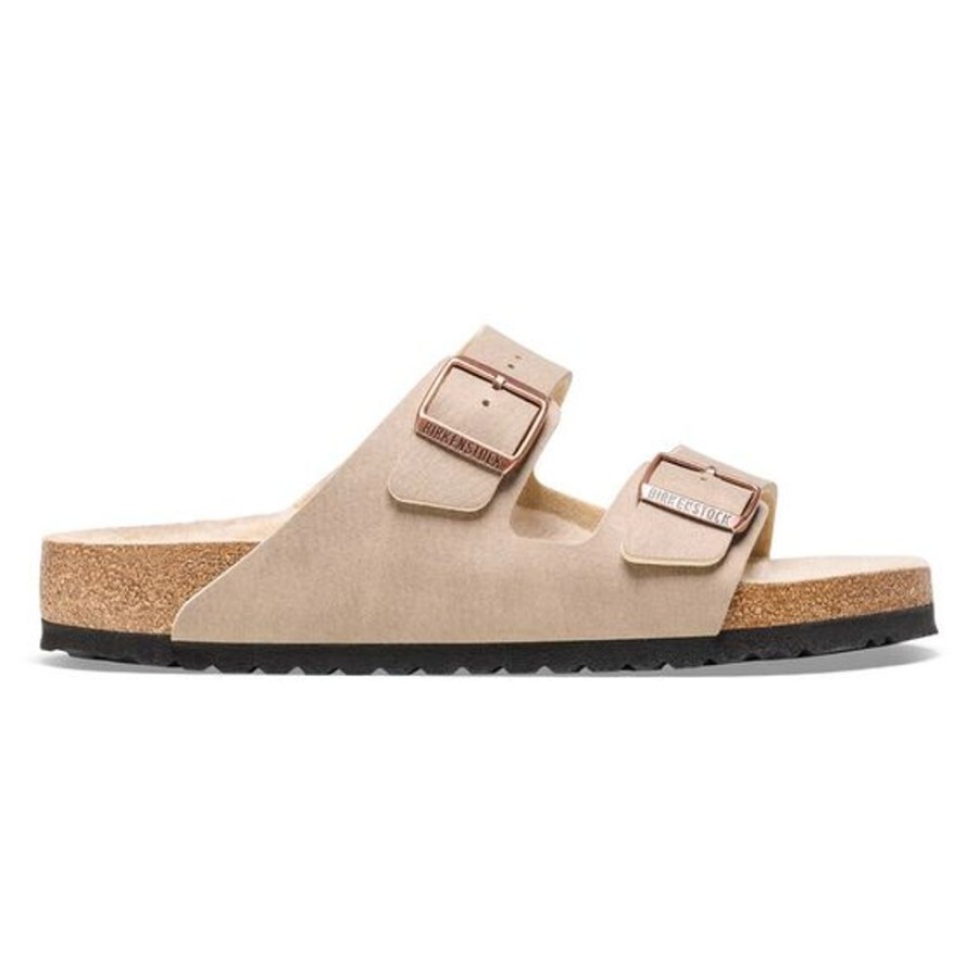 Women BIRKENSTOCK Sandals | Birkenstock- Women'S Arizona Sherling Sandal Gray Taupe