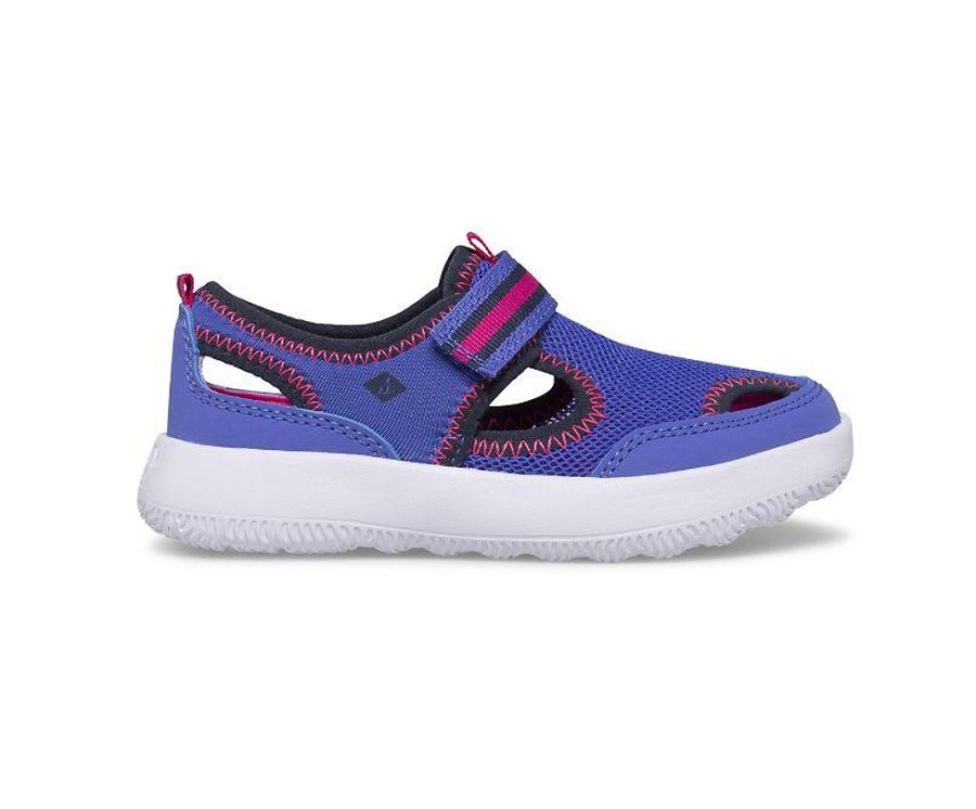 Kid SPERRY Sandals | Sperry- Kids Coastal Break Sandal Blue-Pink