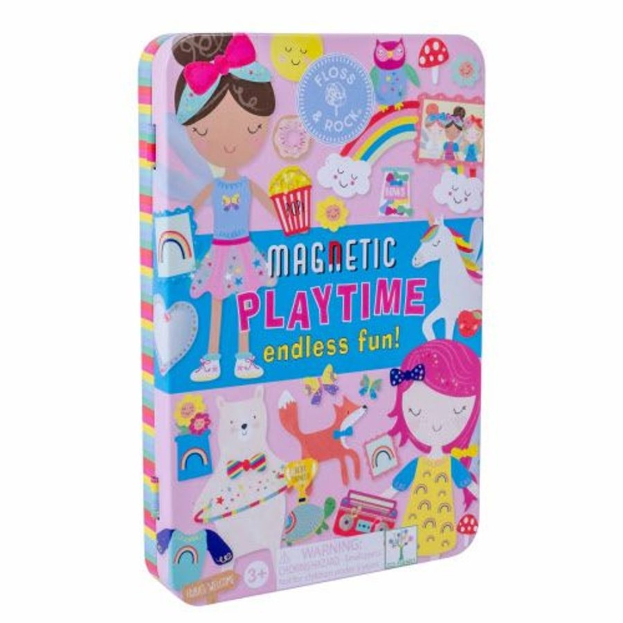 Kid FLOSS & ROCK Toys | Floss & Rock- Rainbow Fairy Magnetic Playtime