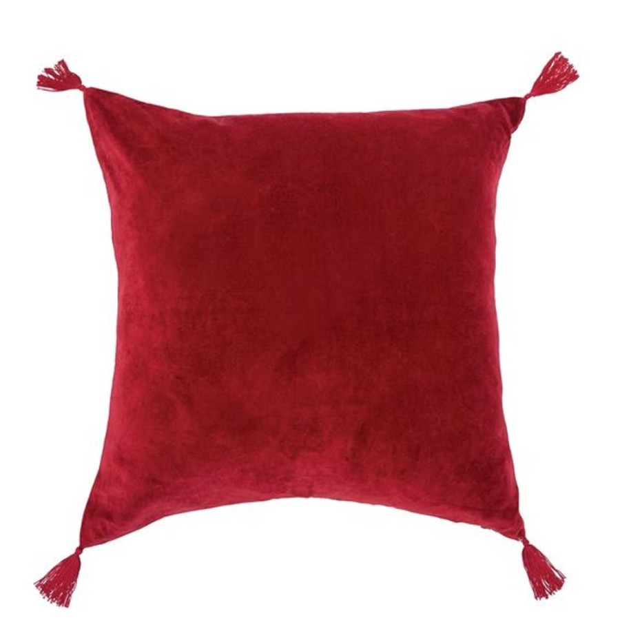 Cottage Kitchen C&F ENTERPRISES Decor | Carol & Frank- River Ruby Throw Pillow