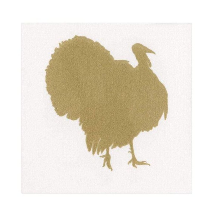 Cottage Kitchen CASPARI Napkins | Caspari- Turkey Fan Luncheon Napkin