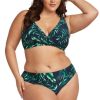 Women ARTESANDS Tops | Artesands- Ladies Palmspiration Delacroix Swim Top Dark Navy