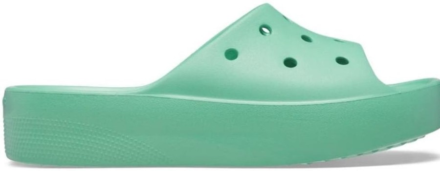 Women CROCS Sandals | Crocs- Women'S Platform Slide Jade Stone