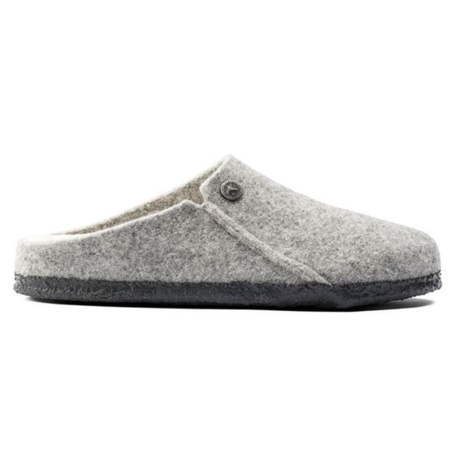 Men BIRKENSTOCK Slippers | Birkenstock- Men'S Zermatt Sherling Slipper Light Grey