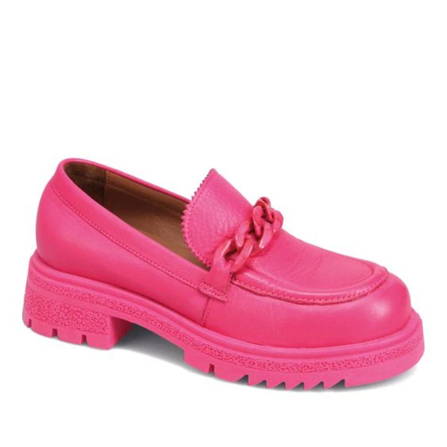 Women BUENO Dress Shoes | Bueno- Women'S June Loafer Hot Pink