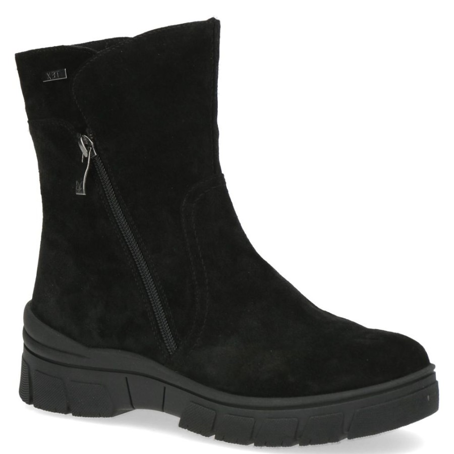 Women CAPRICE Casual Footwear | Caprice- Women'S 26437-21 Boot Black Suede