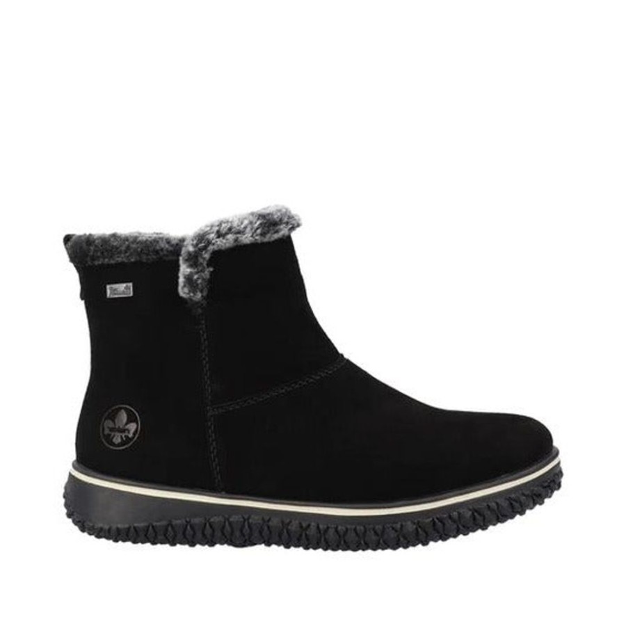 Women RIEKER Casual Footwear | Rieker- Women'S Z4266-00 Winter Boot Black