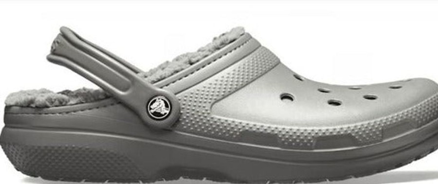 Women CROCS Casual Footwear | Crocs- Unisex Classic Lined Clog Grey